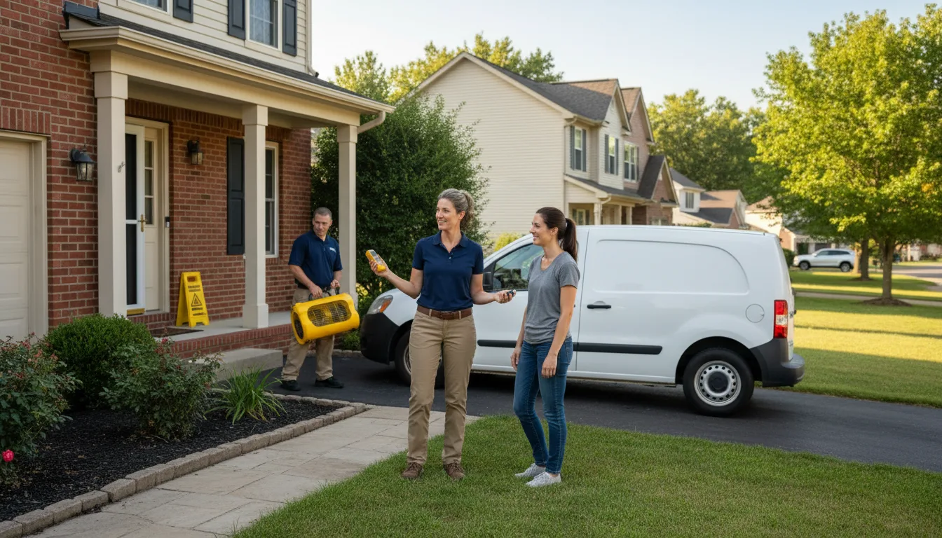 Water restoration image for Dehumidification And Cleanup Services in Wingate, MD